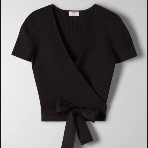 Aritzia Prunella Black Top (xs) - Picture 1 of 3